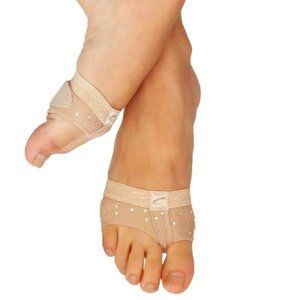 Capezio Dance Rhinestone Footundeez NUDE - H07R